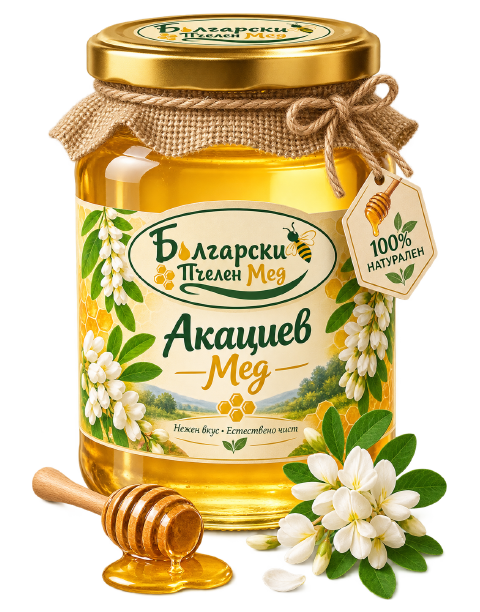 Бурканче акациев мед