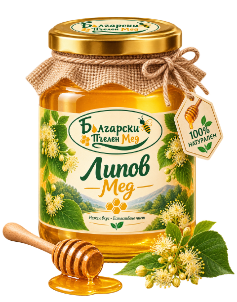 Бурканче липов мед